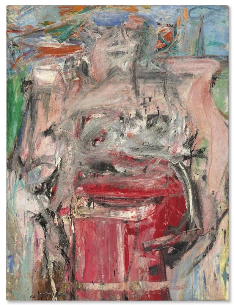 威廉·德·庫寧，《Woman as Landscape》（1954-1955）